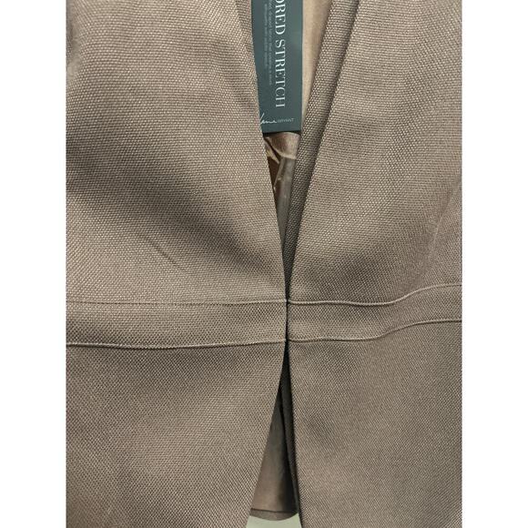NWT Lane Bryant Hook Eye Tailored Brown Business Career Blazer $99 MSRP size 22 - Picture 5 of 10